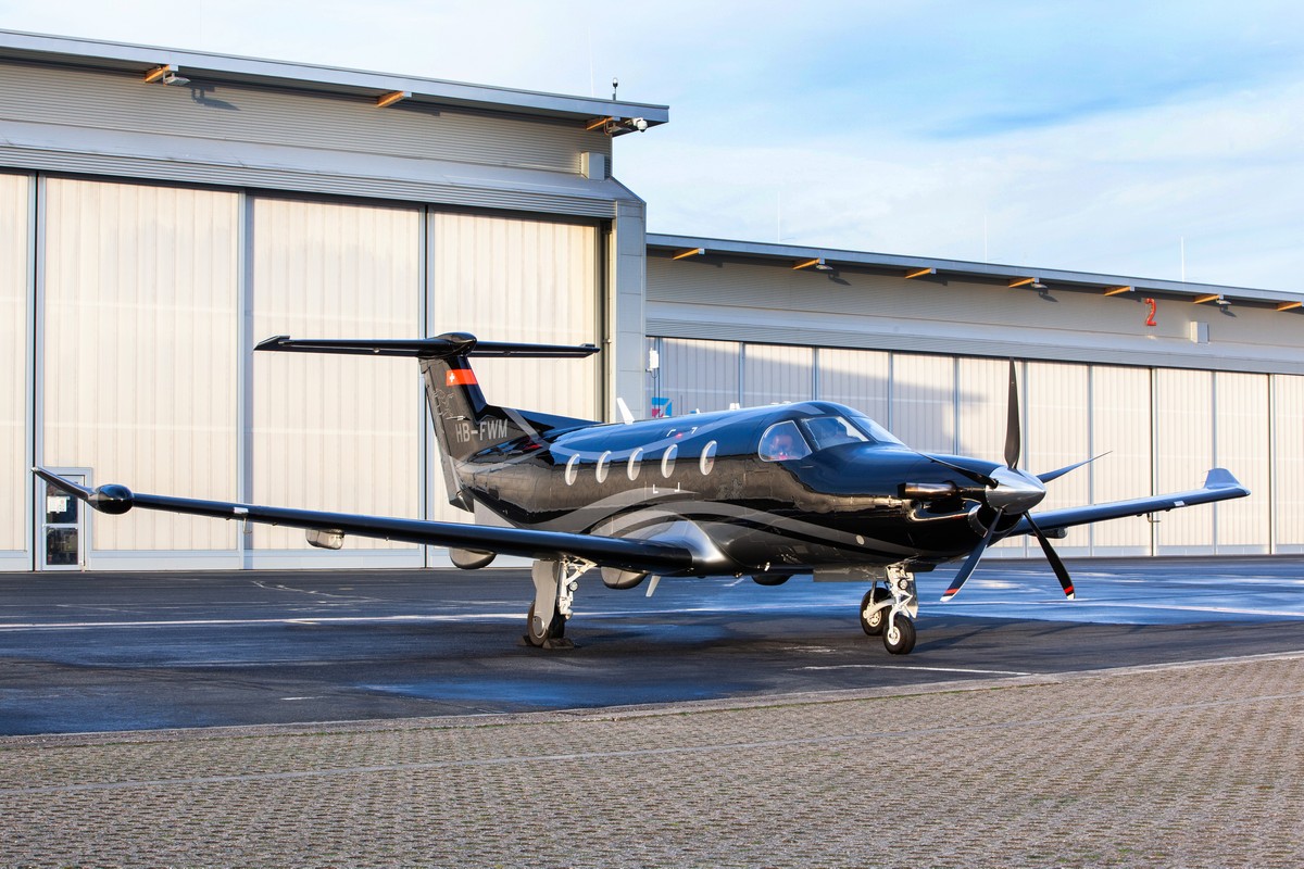 Pilatus PC12 aircraft