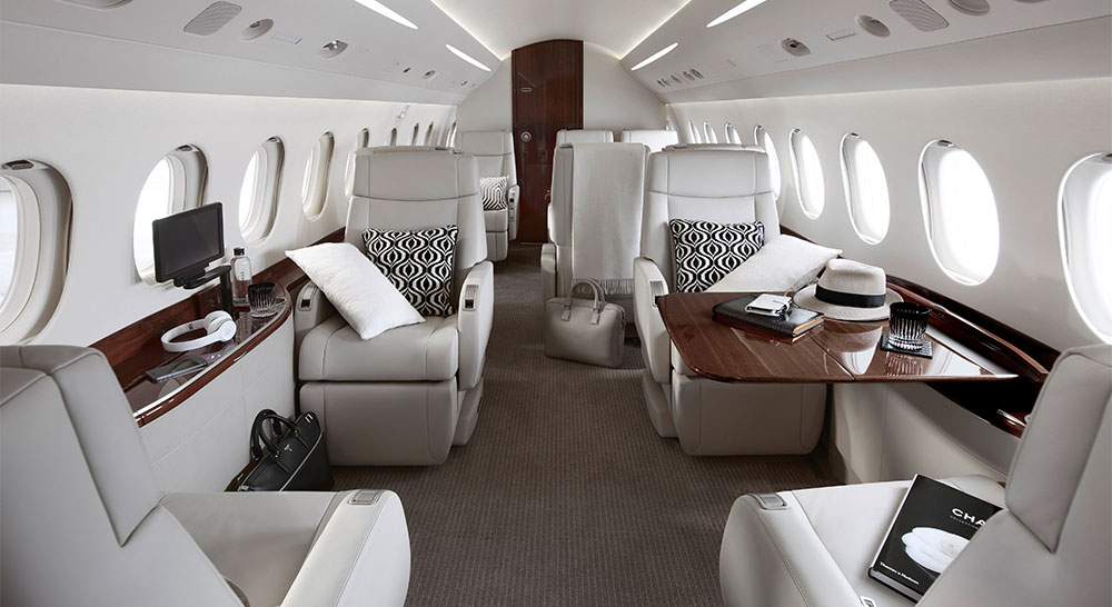 dassault falcon 2000 interior 1