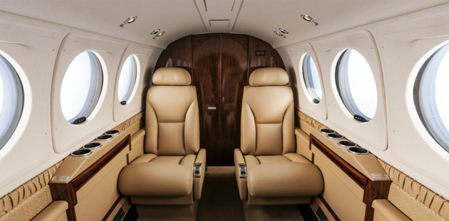 king air 250 interior