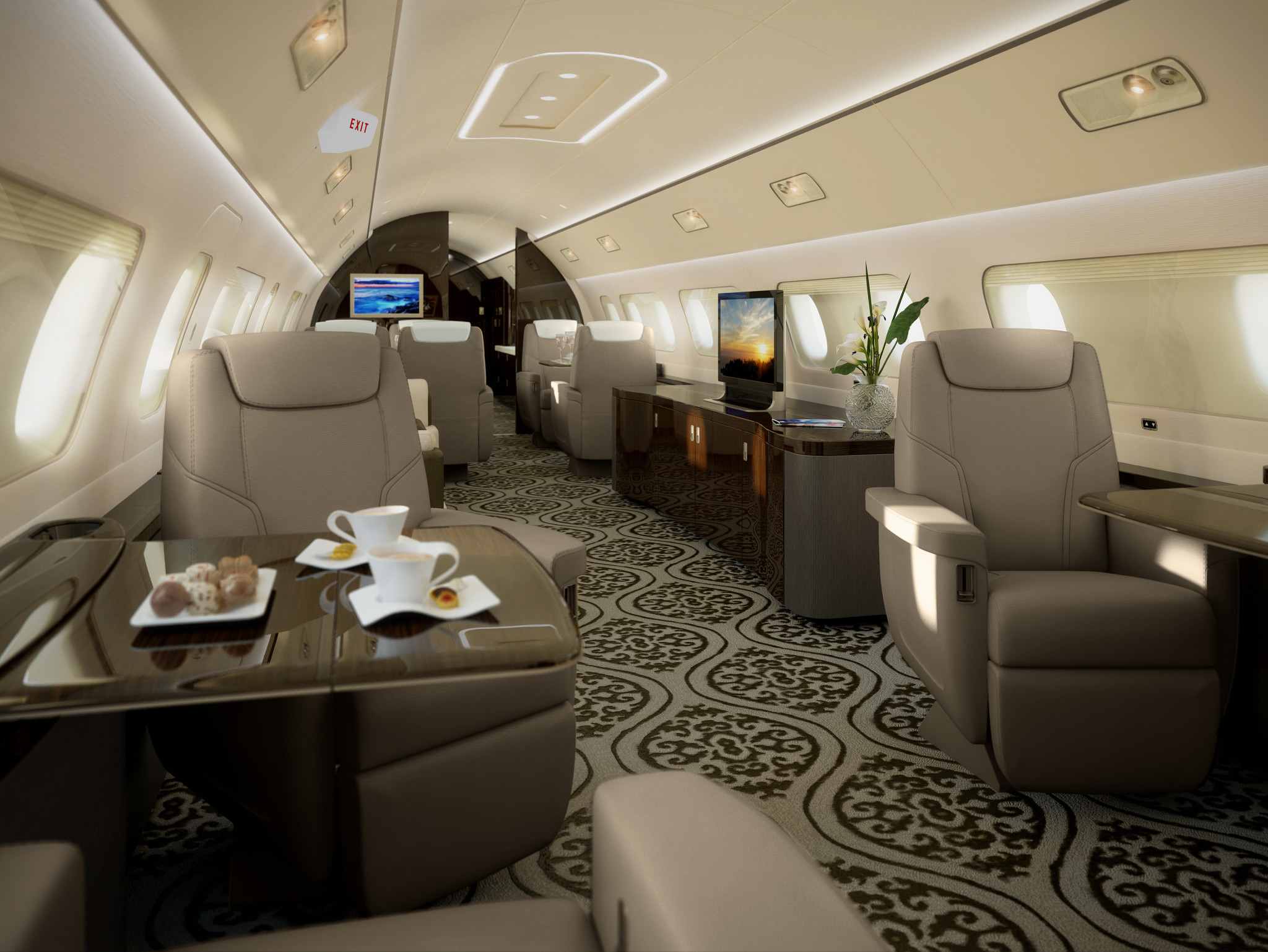 Embraer Lineage 1000E interior