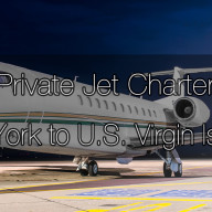 private air charters from New York to the U.S. Virgin Islands