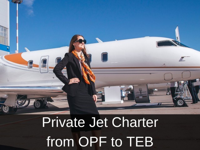 Private Jet Charter from OPF to TEB