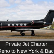 Private Jet Charter from Reno to New York & Back