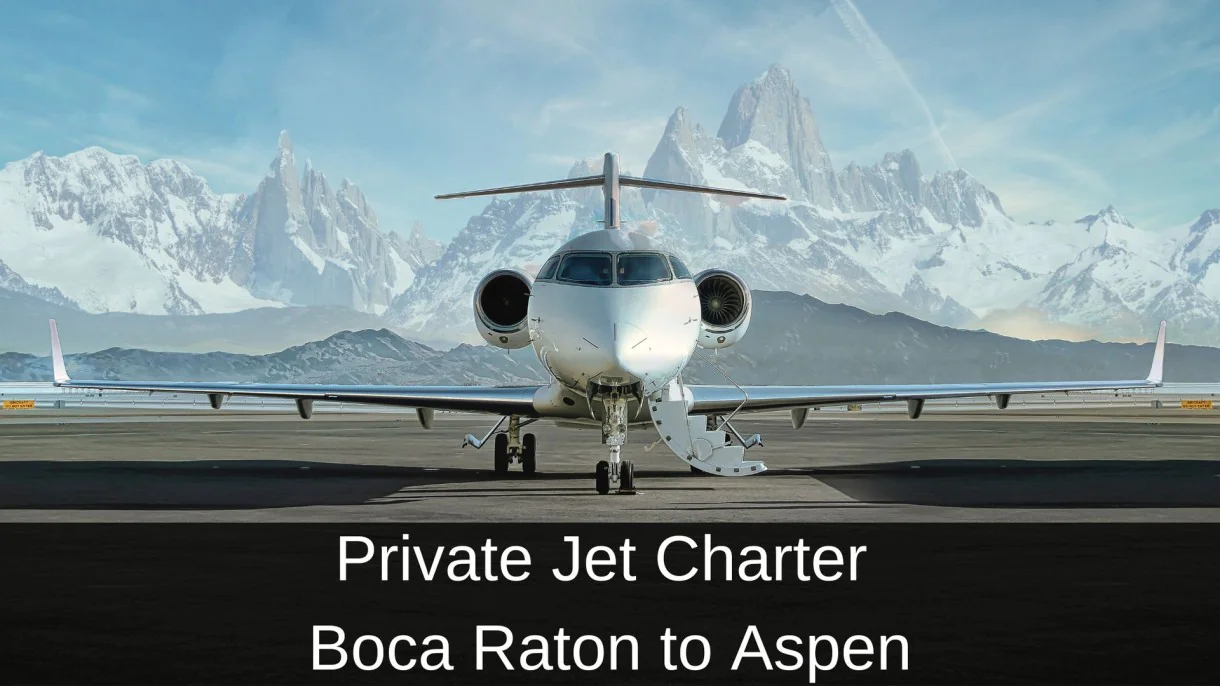 Private Jet from Boca Raton to Aspen Mercury Jets