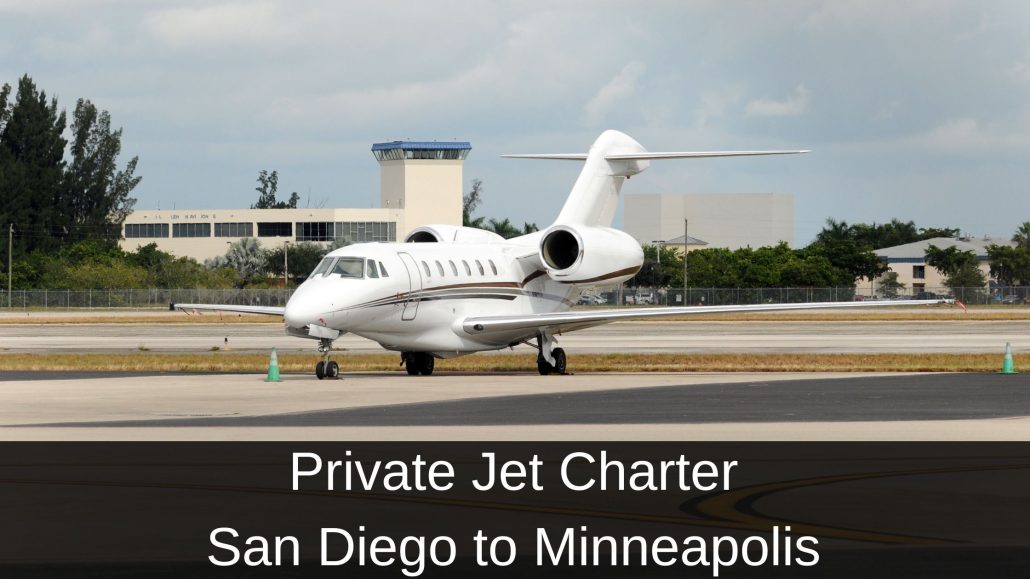 Private Jet Charter San Diego to Minneapolis